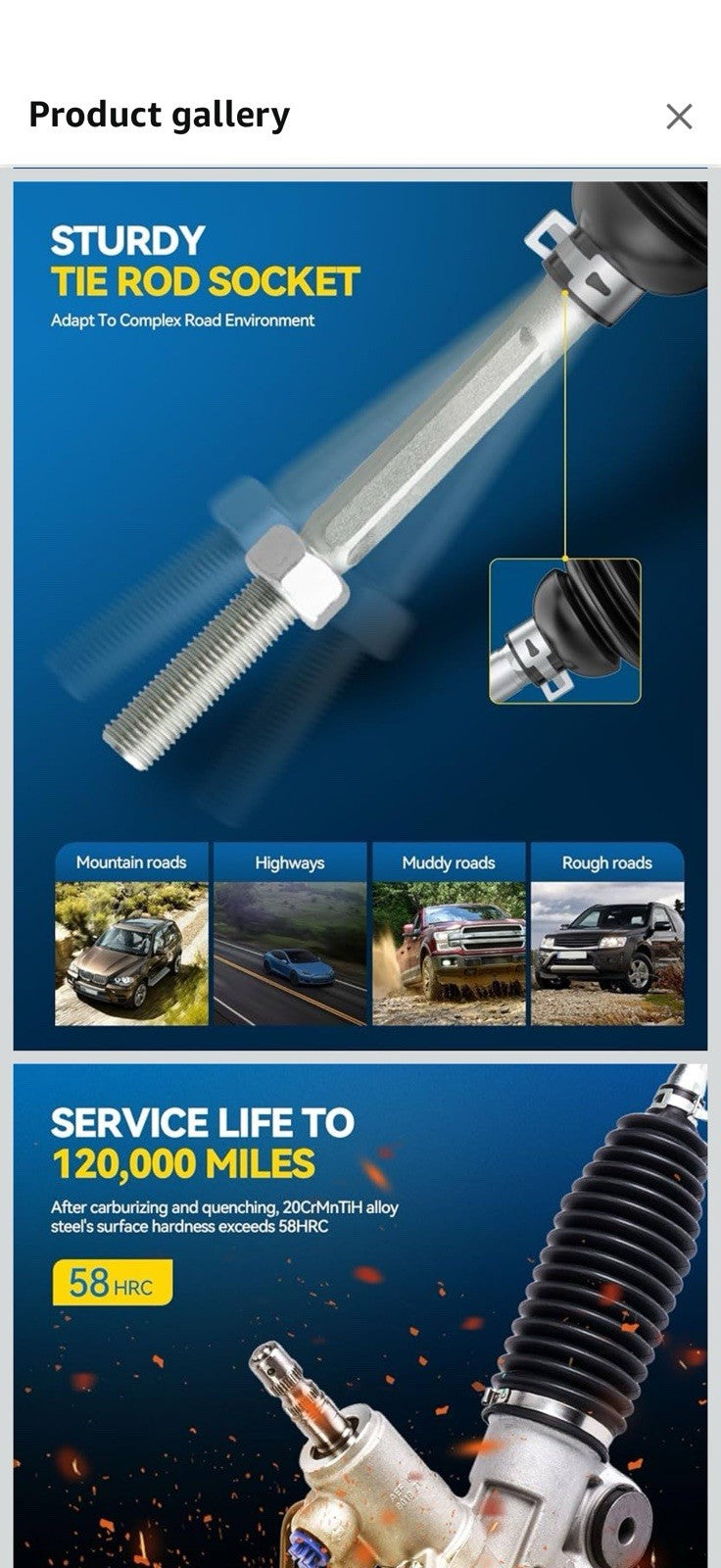 PHILTOP Hydraulic Power Rack and Pinion Assembly Replacement For Toyota 
