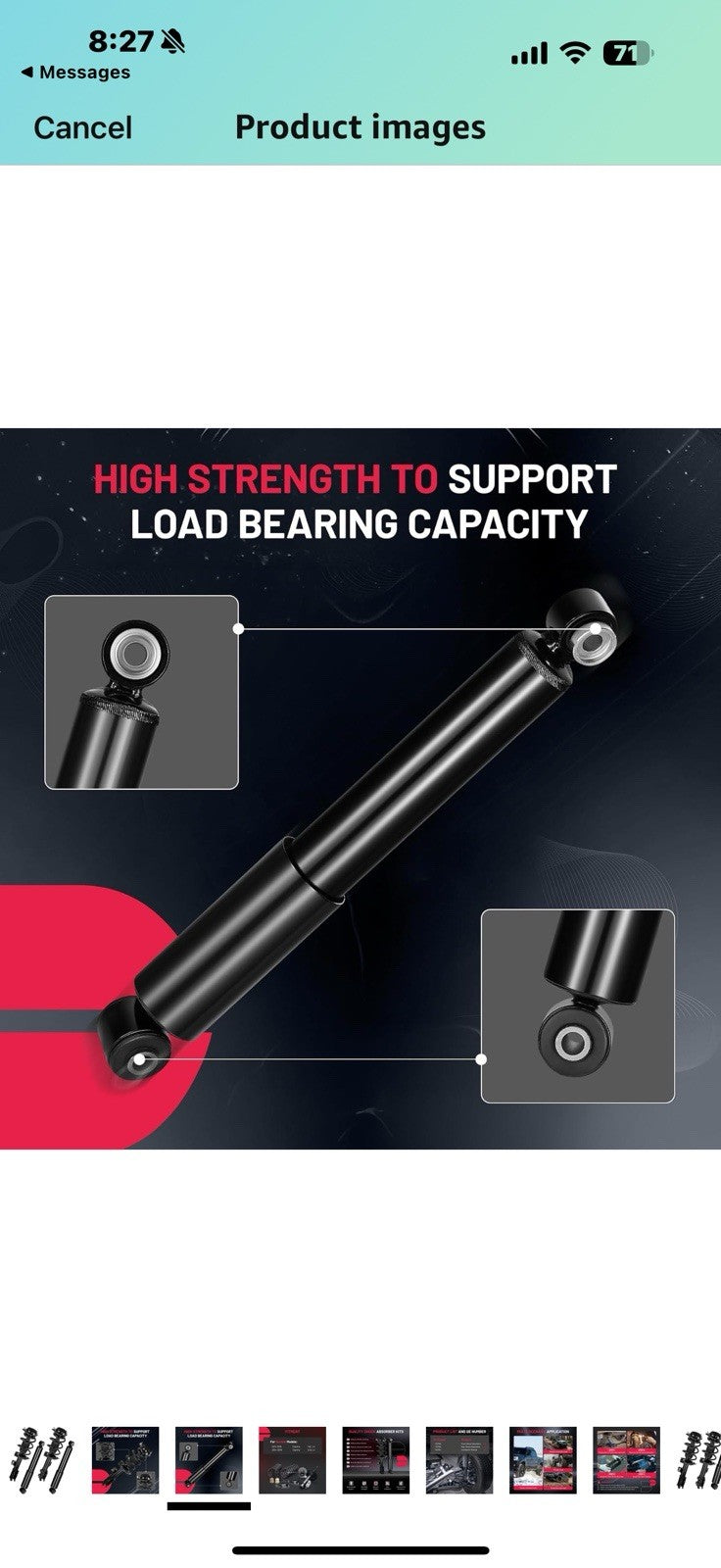 BDFHYK 2PCS Front and 2PCS Rear Shock Absorbers kit Compatible