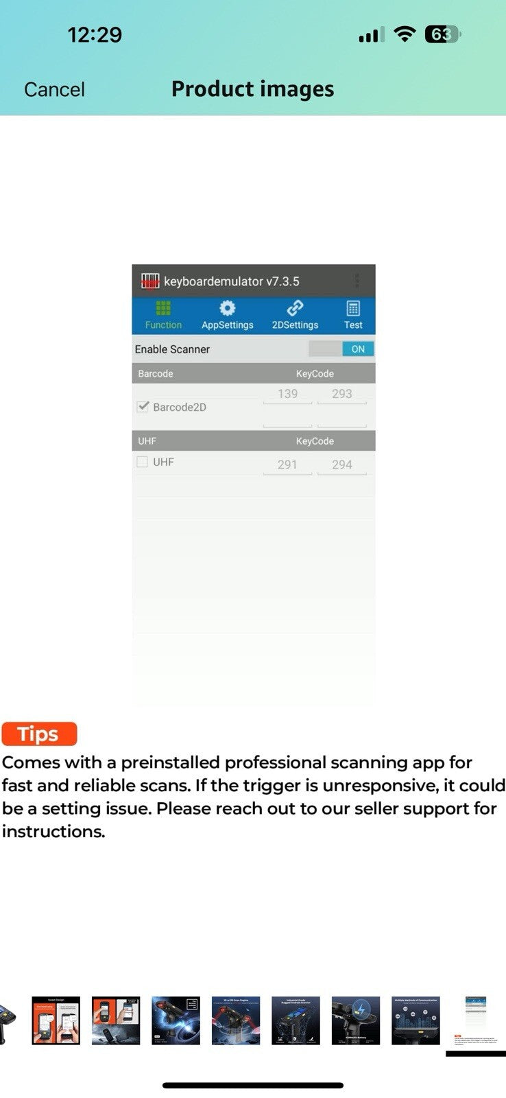 MUNBYN 084P 2024 New Android Barcode Scanner, Android 10 Scanner, 