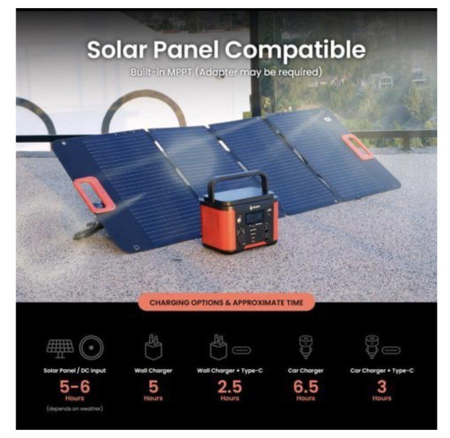 ARROWHEAD OUTDOOR 296WPortable Power Station, Lithium, Solar Generator,