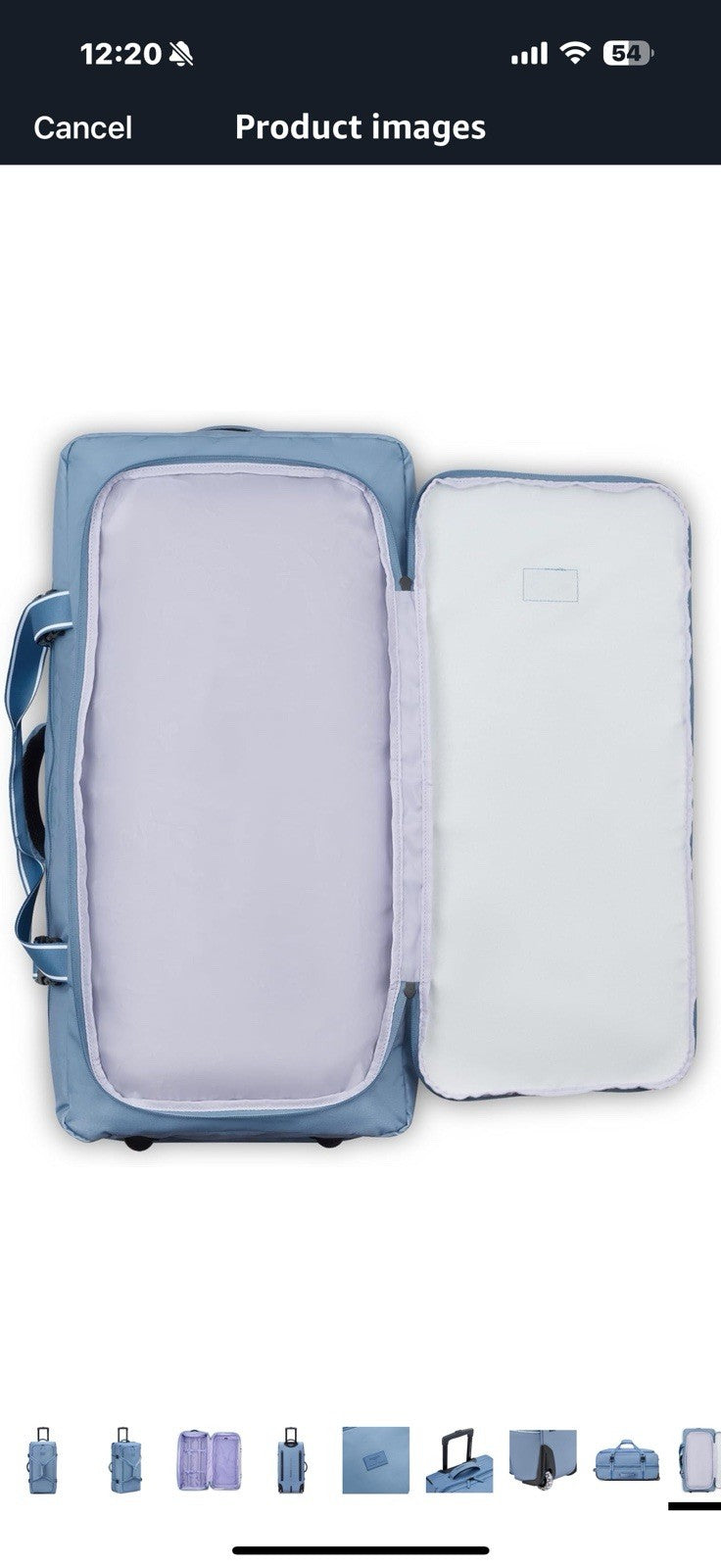 florence by mills Women's Two Wheel Rolling Travel Duffle Bag
