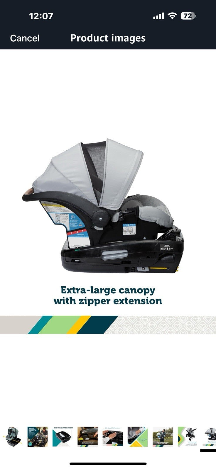 Safety 1st® onBoard™ Slide DLX Infant Car Seat w/SafetySlide™ Base, 