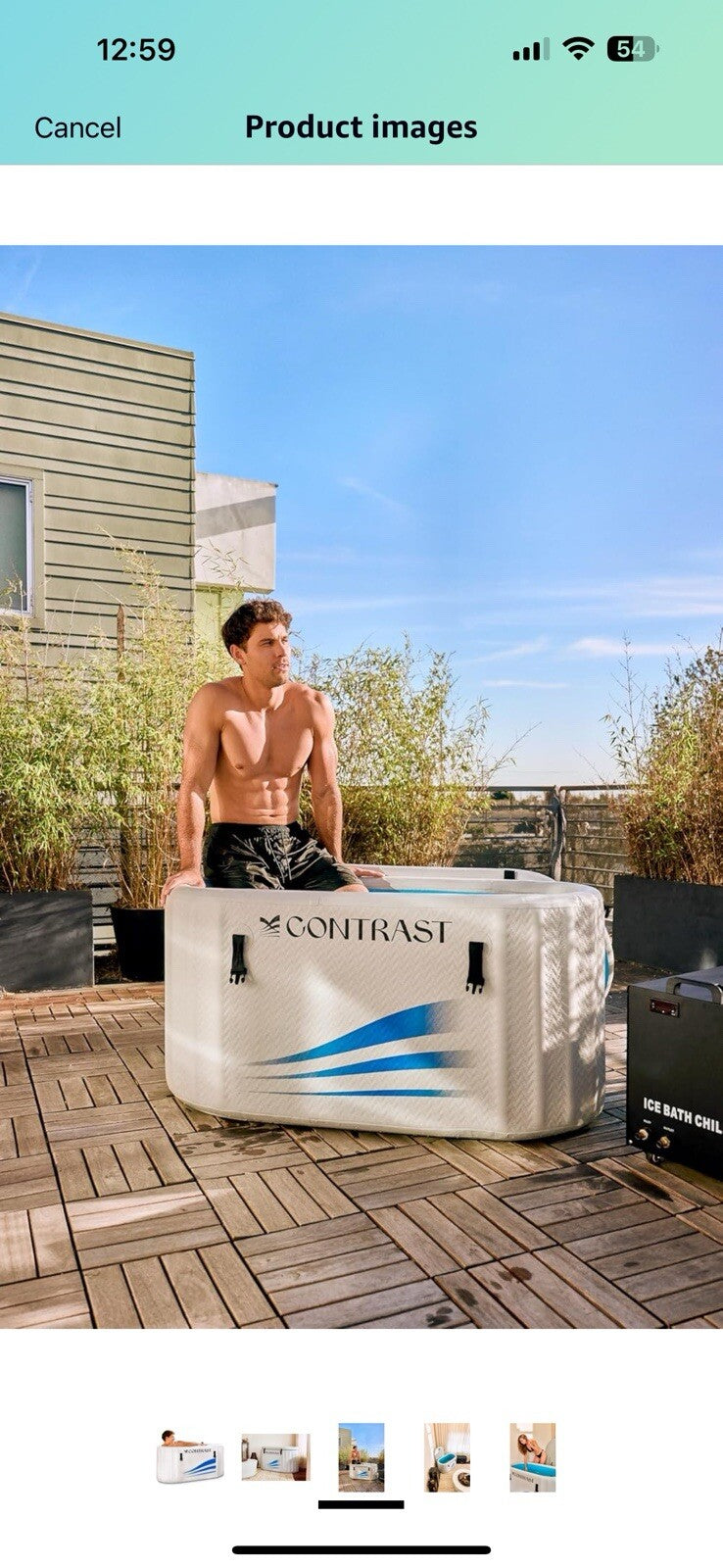 Contrast Ice Bath Tub PRO for Athletes XL - Water Chiller Compatible 