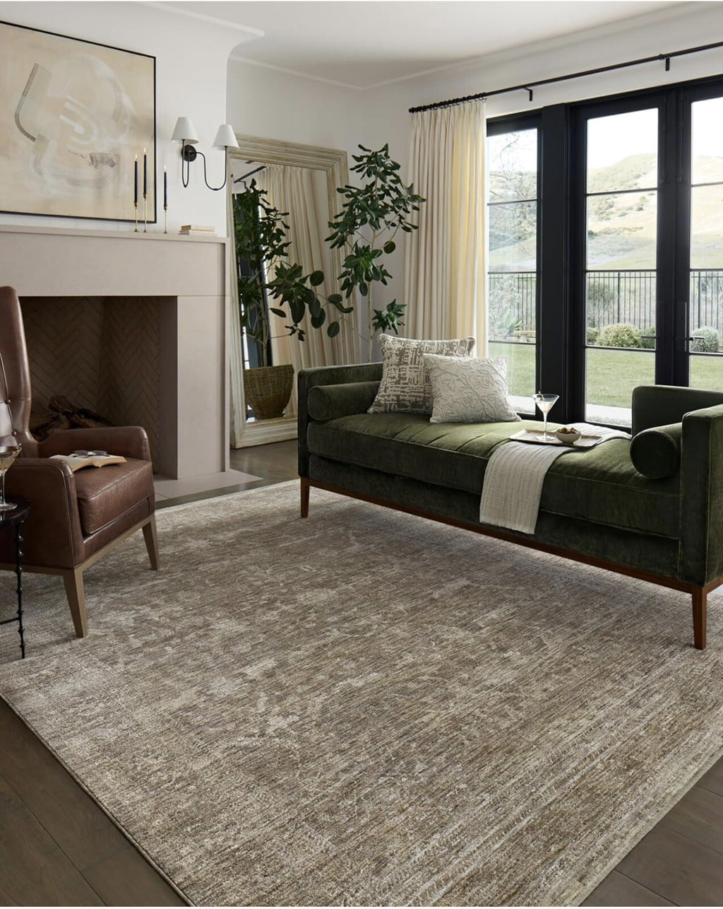 Loloi II Tabitha Collection TAI-02 Taupe/Pebble 7'-10" x 10' Area Rug