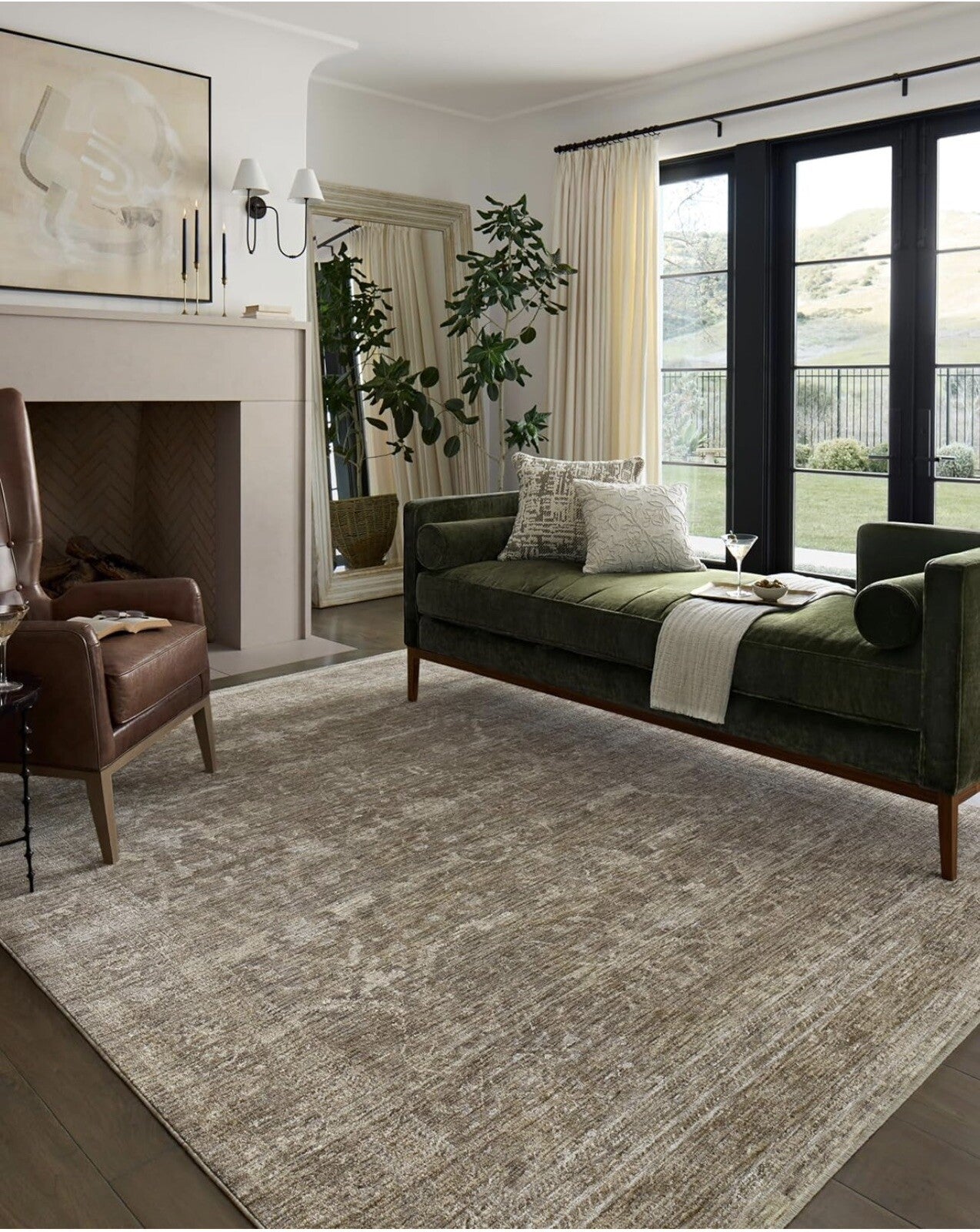 Loloi II Tabitha Collection TAI-02 Taupe/Pebble 7'-10" x 10' Area Rug