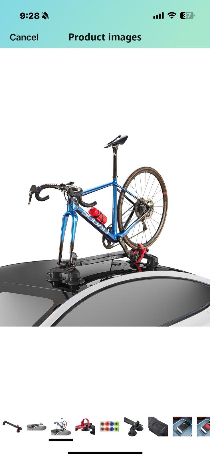 Allen Smart Suction™ Roof Mount 1-Bike Rack, Model SB-01