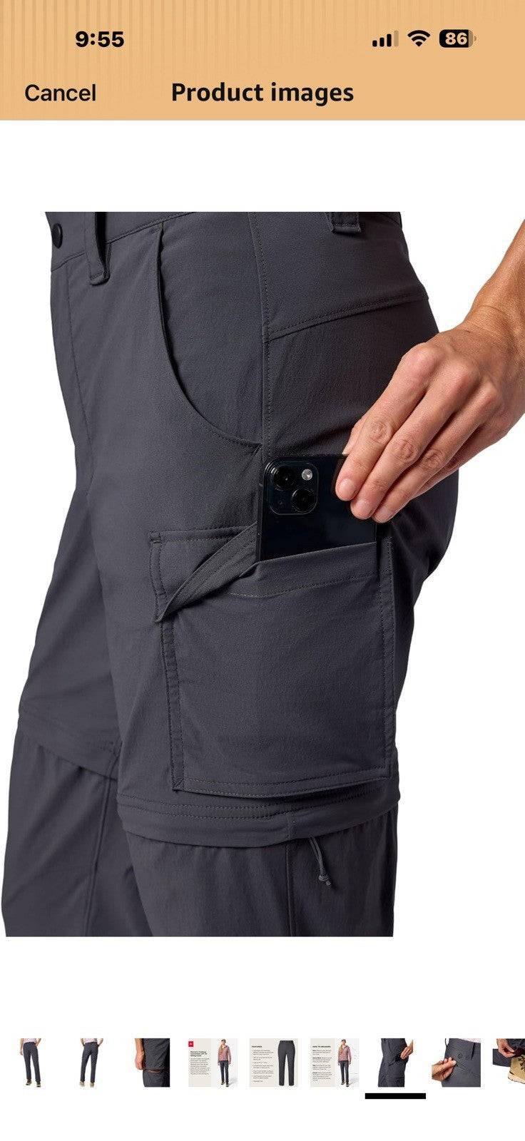 MARMOT Women's Women's Trailway Convertible Pant  Size 6