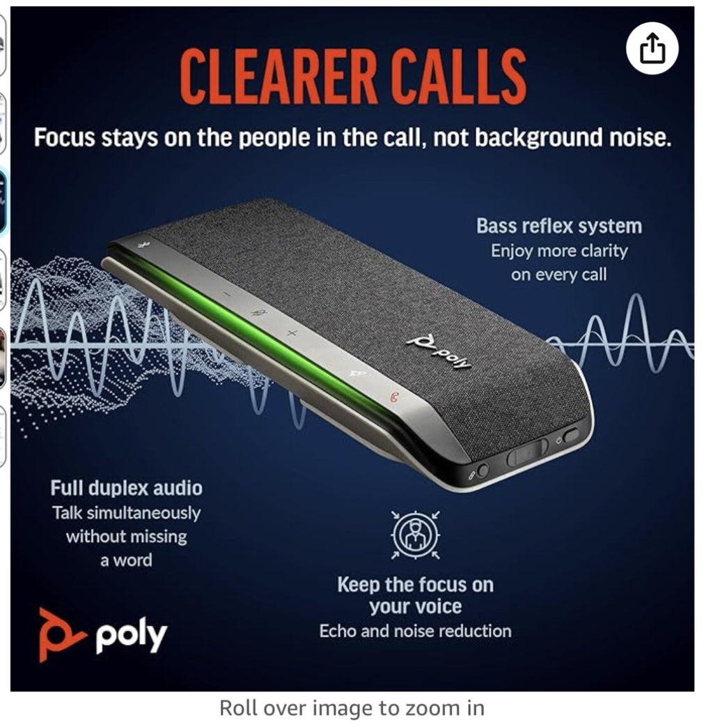 Poly Sync 40 Smart Speakerphone (Plantronics) 2023 Version, Standard