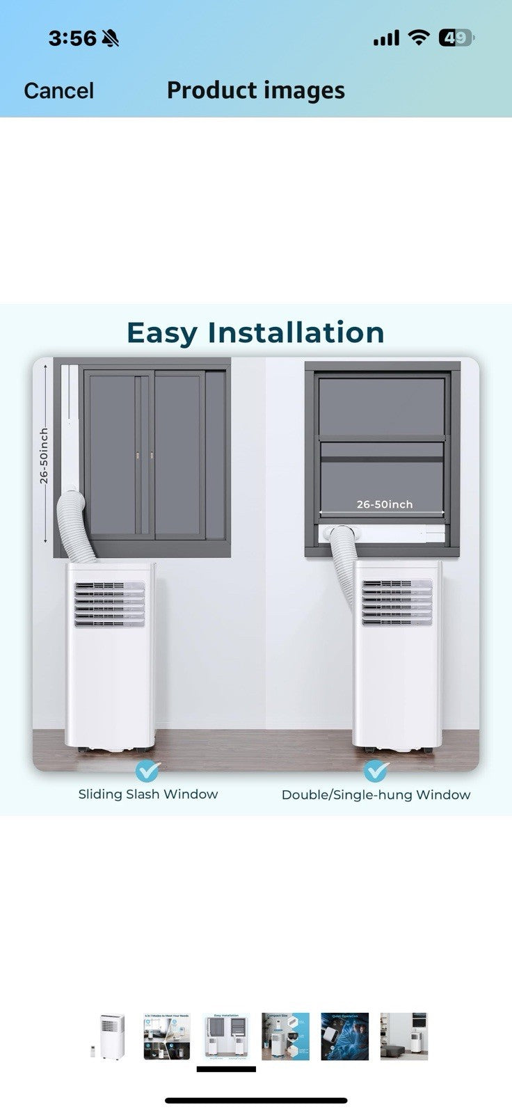 Portable Air Conditioners,10,000 BTU Room Air Conditioner with Remote Control