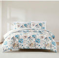 Lush Decor Bird and Hydrangea Cotton Duvet Cover 3 Piece Set King 