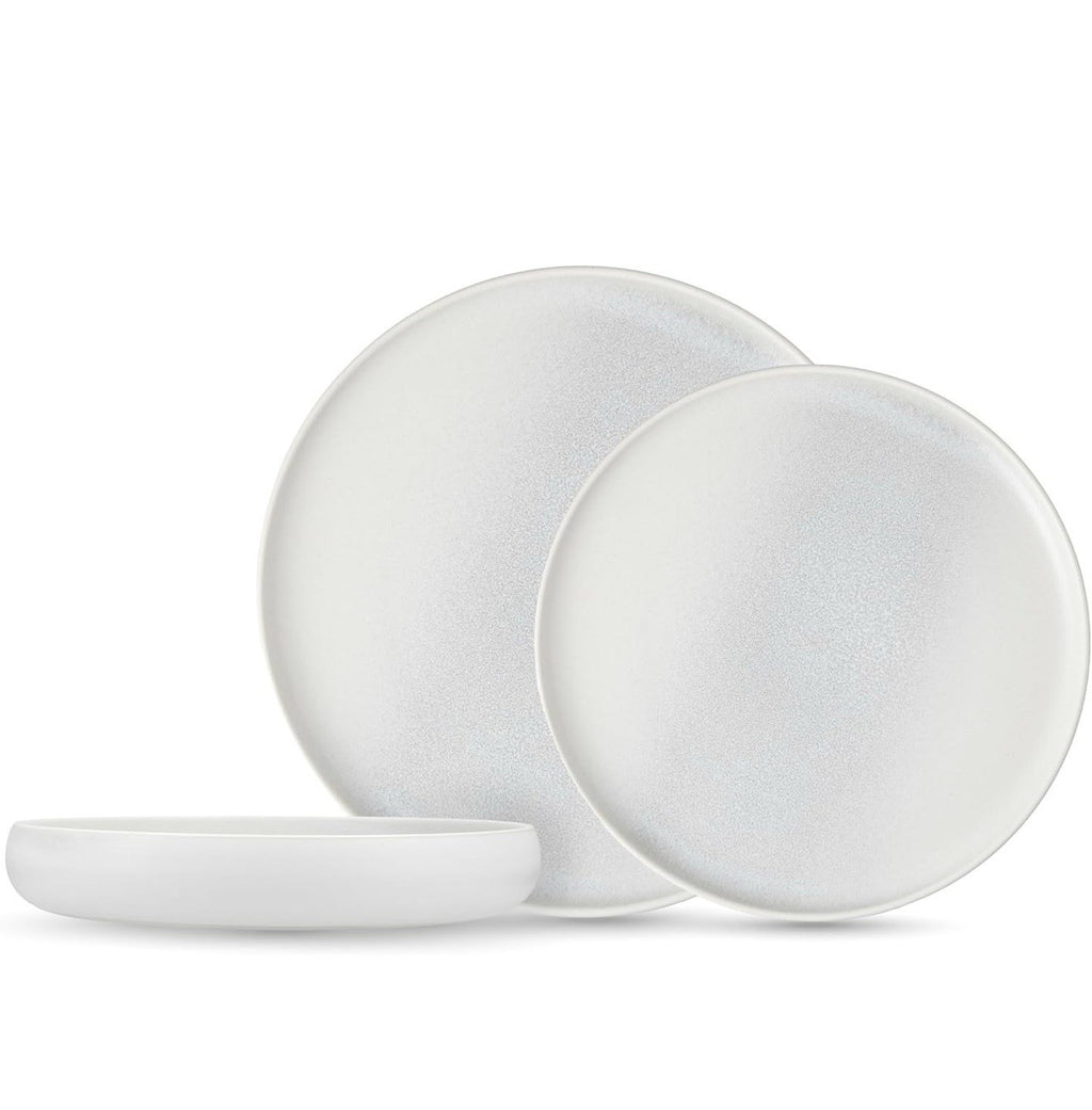 Eater x Zwiesel Fortessa Foss Stoneware, 12 Piece Dinnerware Set (Service for 4