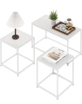 Furinno CAMNUS Living Room Tables Set of 3, Coffee Table with 2 End Tables