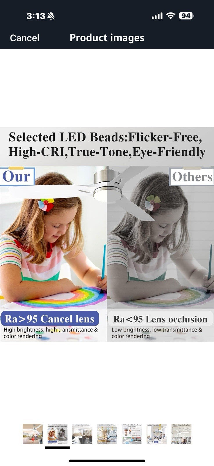 52 Inch Ceiling Fans with Lights and Remote Control - Outdoor Indoor 