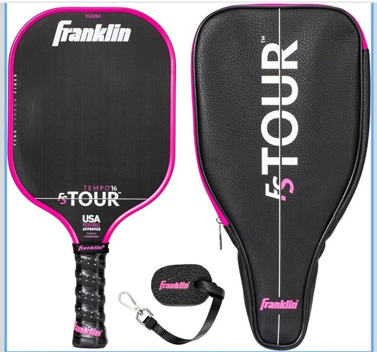 Franklin Sports Pro Pickleball Paddle Set - FS Tour Series Carbon Fiber