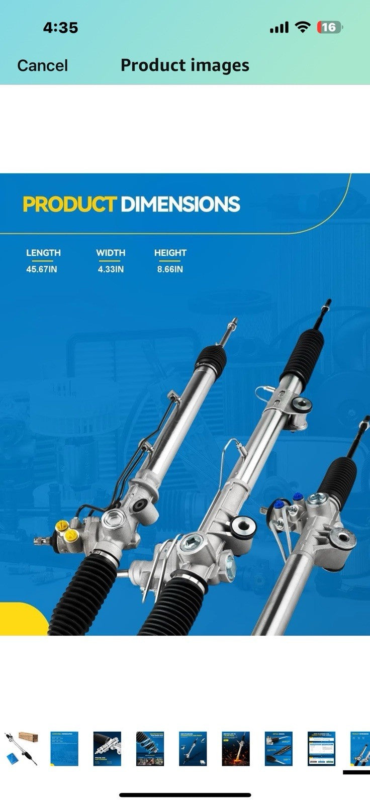 PHILTOP Electronic Steering Rack and Pinion Replacement for Toyota 