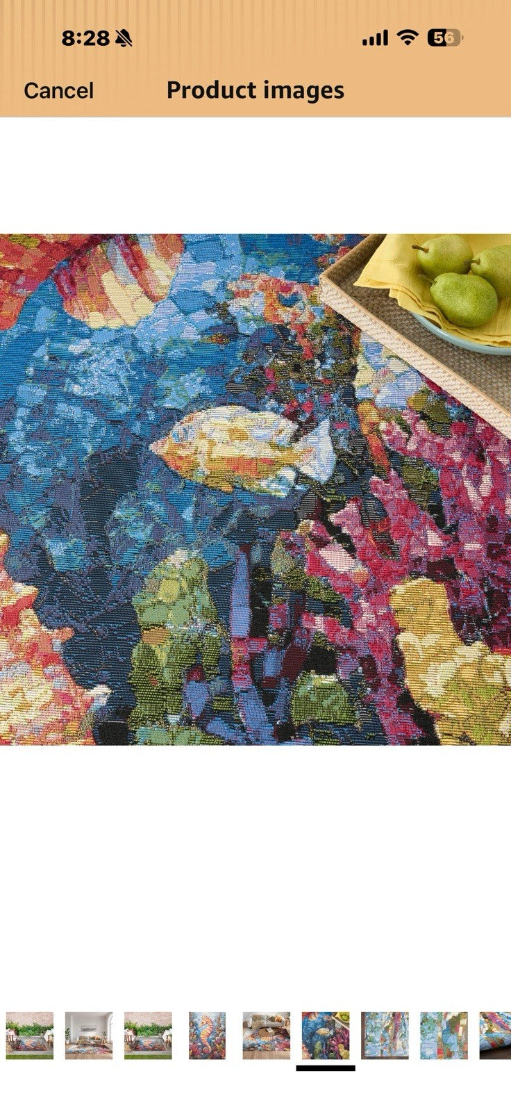 Nourison Home Color Splash Multicolor 5'3" x 7'3" Area Rug - Easy Clean,