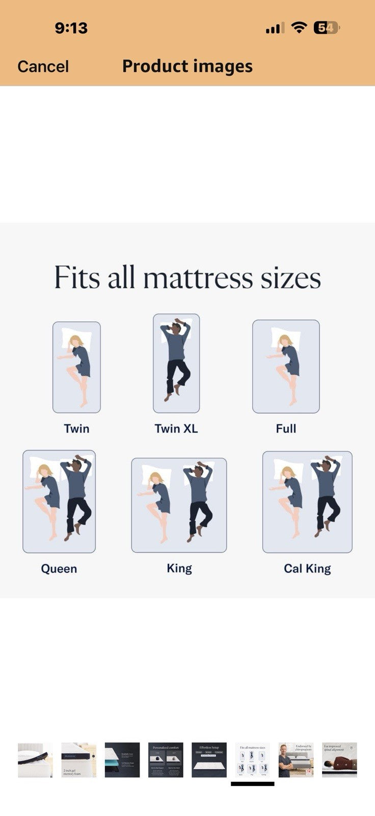 DreamCloud Firm Mattress Topper - Queen - 2" Gel Memory Foam Mattress Topper