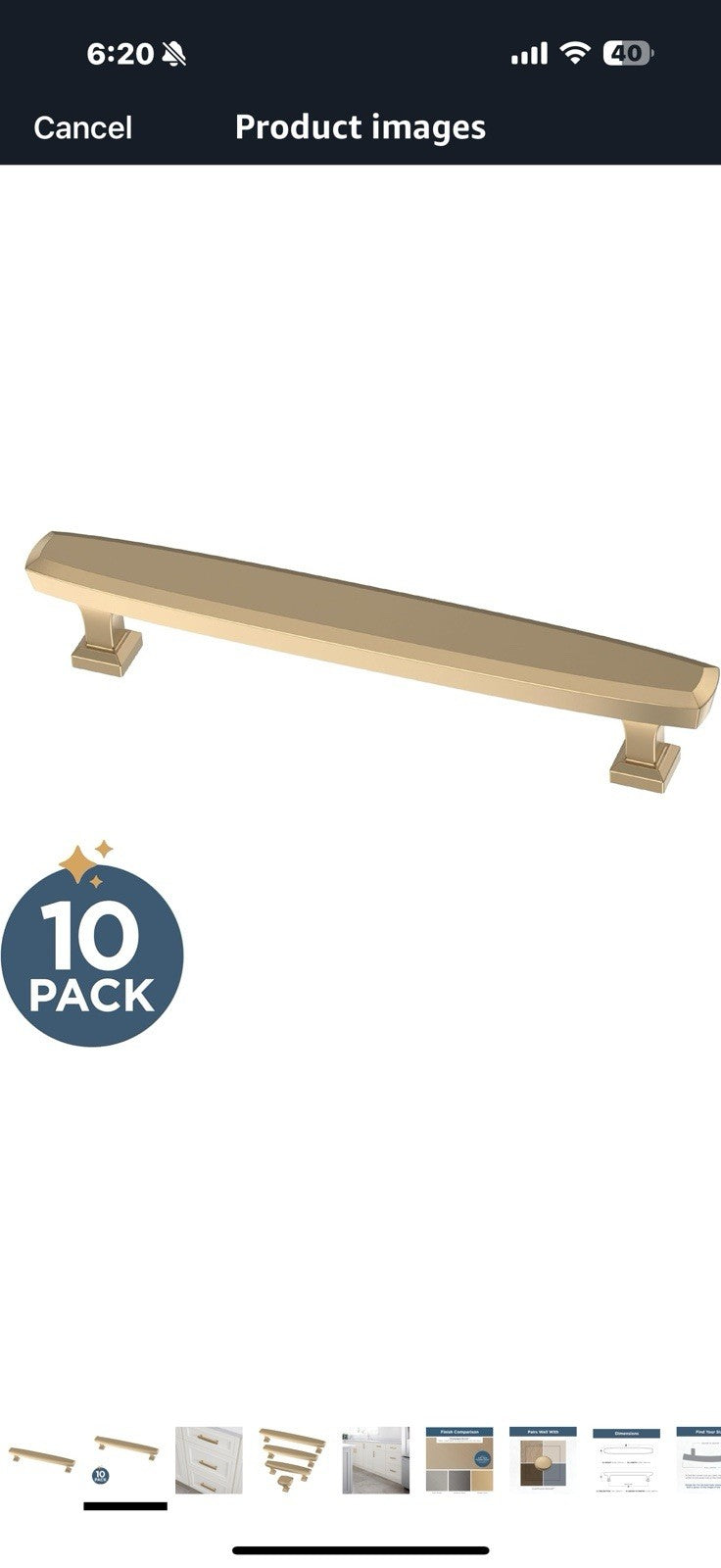 FRANKLIN BRASS Beveled (10-Pack) Cabinet Handles 5-1/16" Hole Center