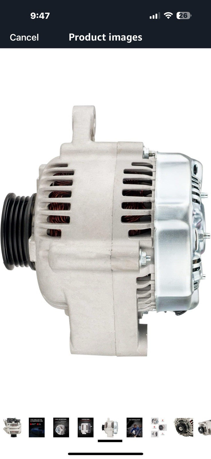 KAX Alternator,80Amp Automotive Replacement Alternator fit for 2000-2004