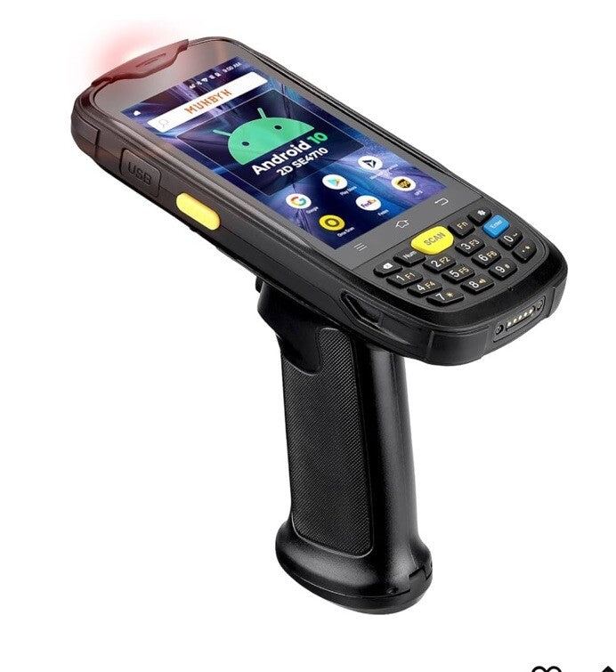 MUNBYN 084P 2024 New Android Barcode Scanner, Android 10 Scanner, 