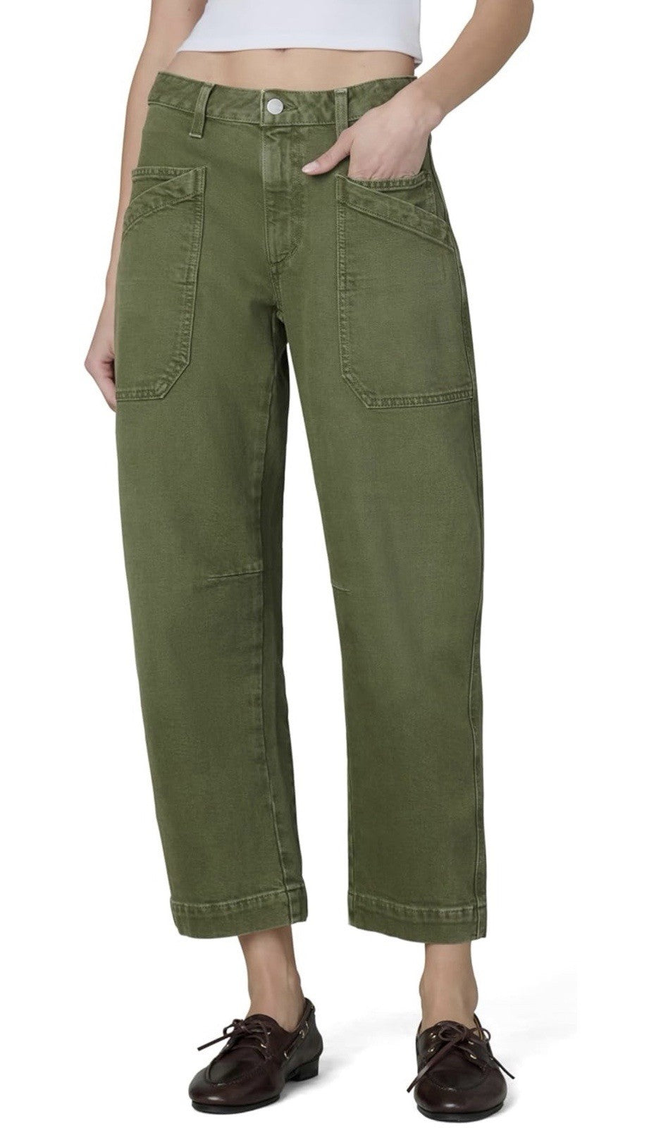 Joe's Women's The High Rise Double Pocket Barrel Jean