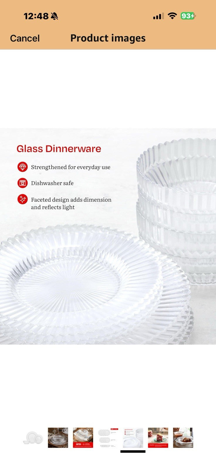 Eater x Zwiesel Fortessa Seraphina Glass, 12 Piece Dinnerware Set (Service for 4