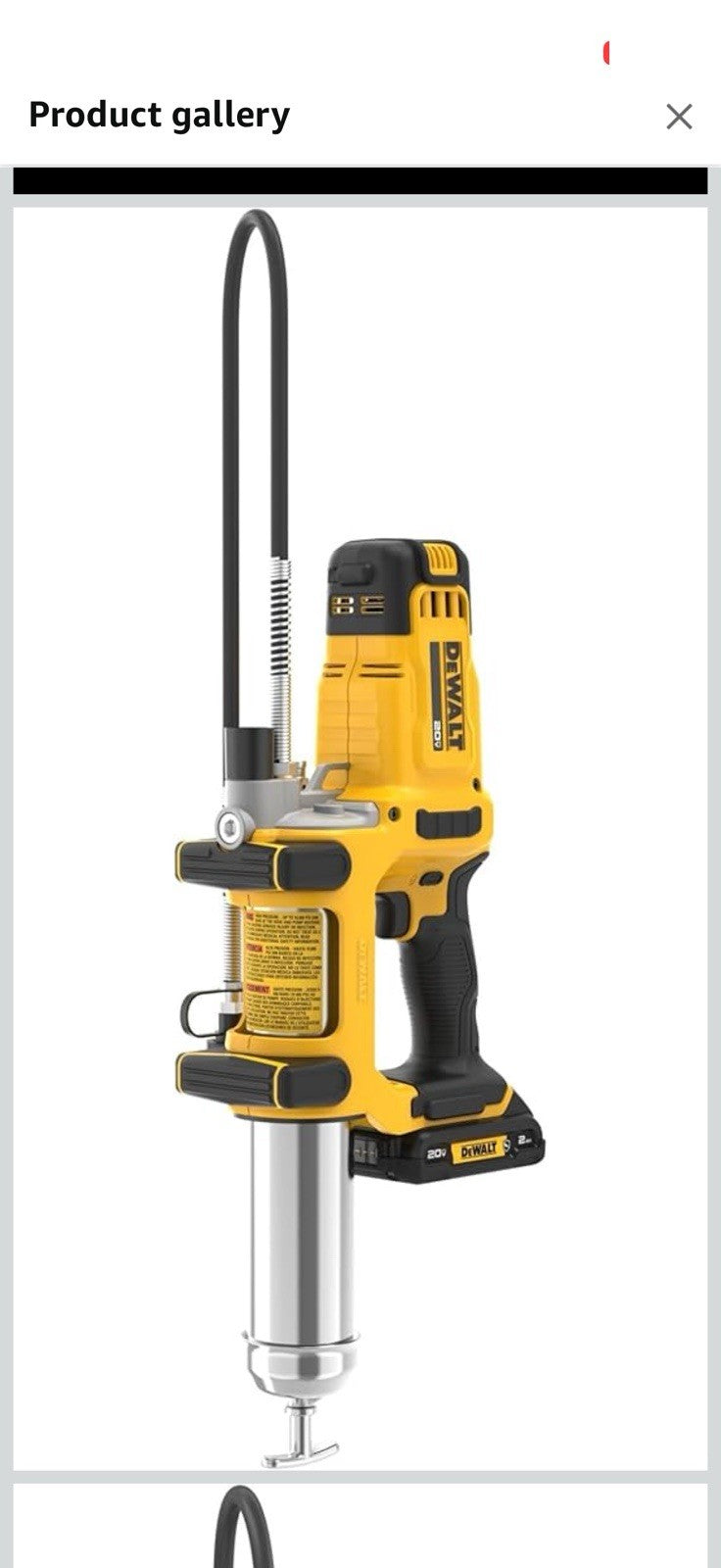 DEWALT Grease Gun 20V MAX, 10,000 PSI Variable 2-Speed Cordless Grease Gun