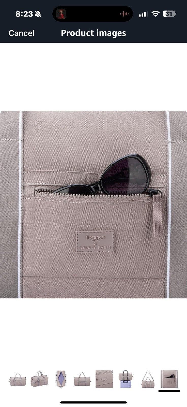florence by mills Sweet Escape Carry-On Duffle Bag