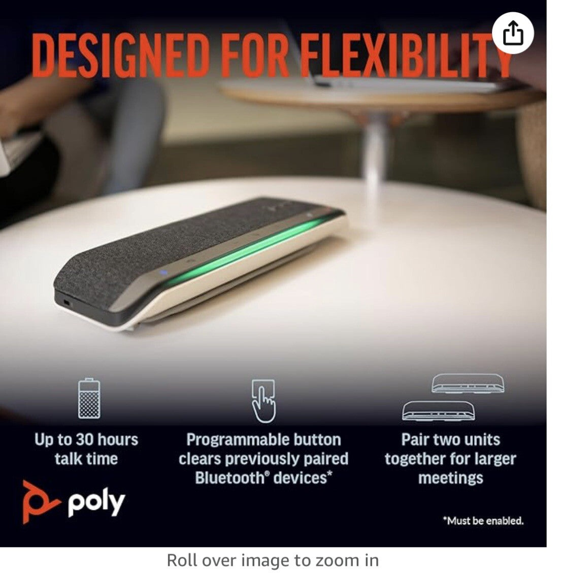 Poly Sync 40 Smart Speakerphone (Plantronics) 2023 Version, Standard