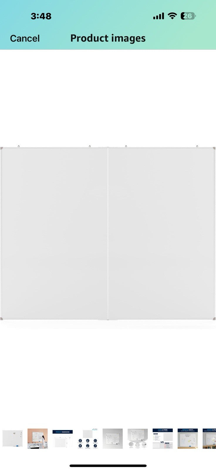 Flash Furniture Hercules Commercial Magnetic Dry Erase Board, Aluminum 