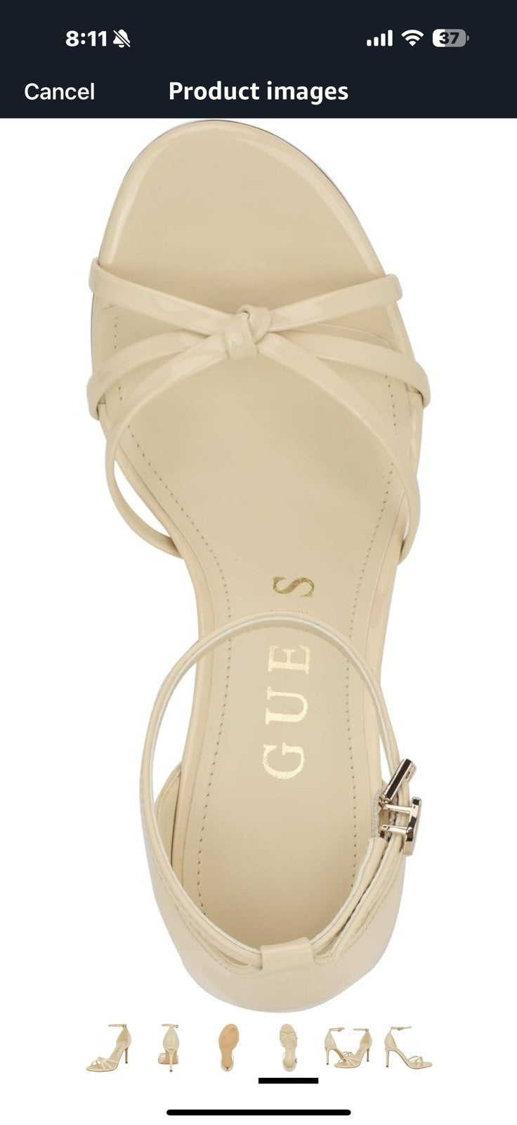Guess Women's Spring Heeled Sandal Size 8 
