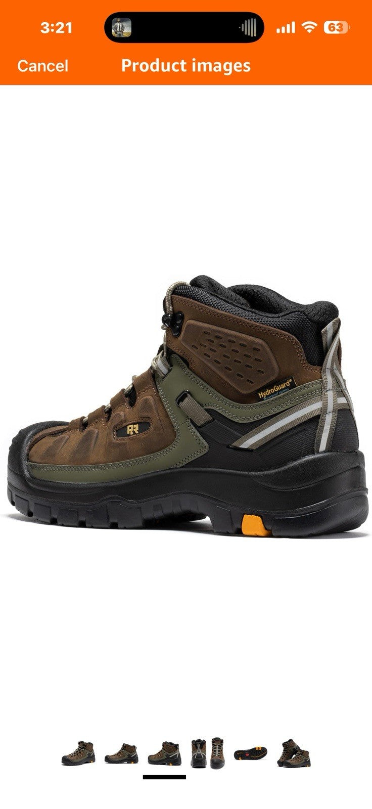 ROCKROOSTER Woodland Waterproof Composite Toe Work Boots for Men