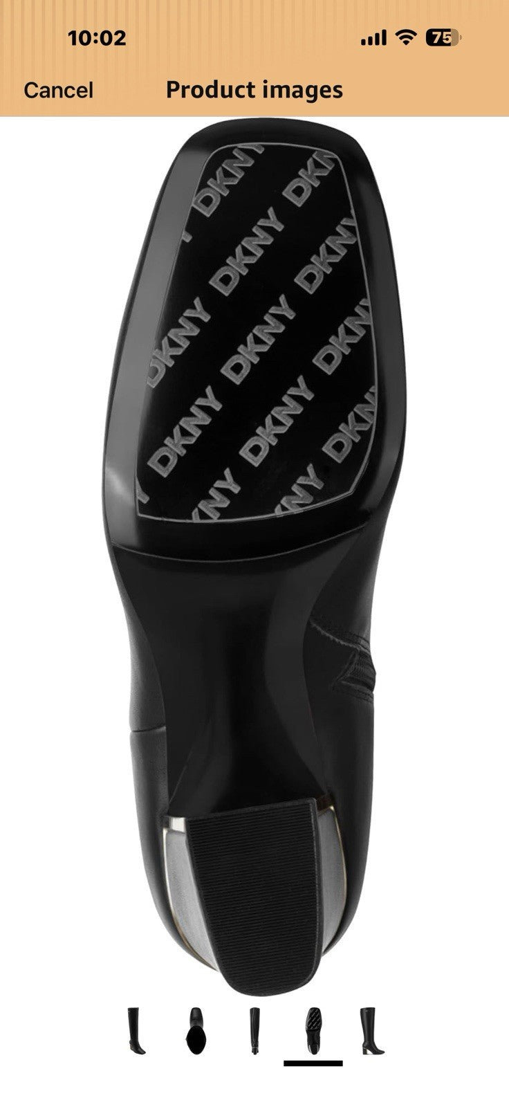 DKNY Women's Casonn Tall Knee High Boot with Block Heel Fashion Size 8