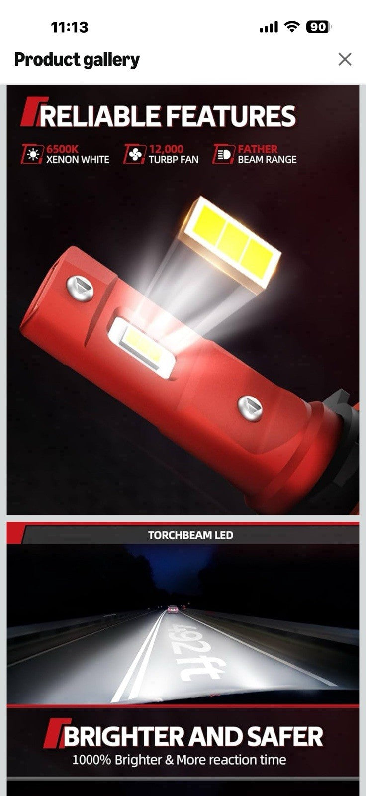 Torchbeam 2026 9007 LED Bulb Lights Kit, 64000LM 10X Brightener,
