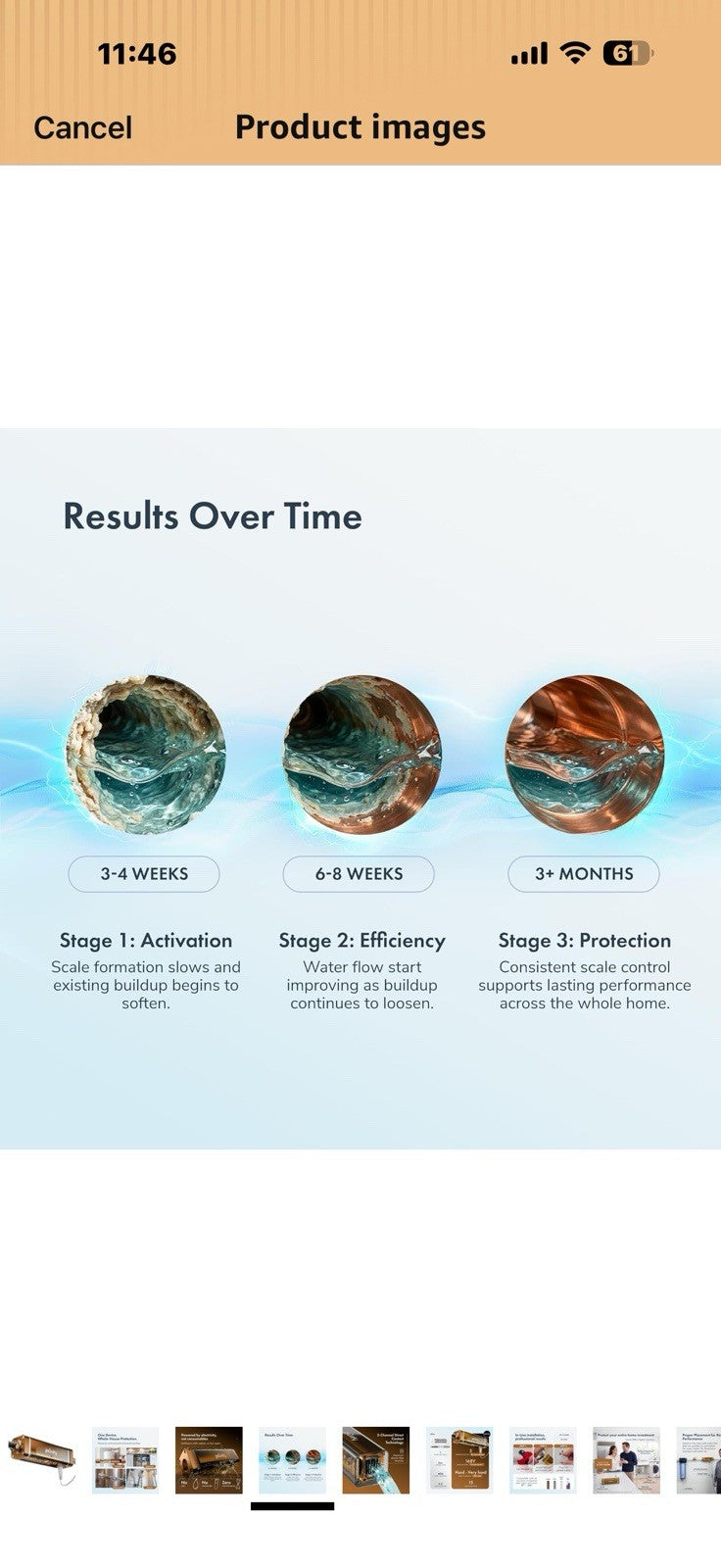 in-Line Whole House Electronic Water Descaler System for All Hardness 
