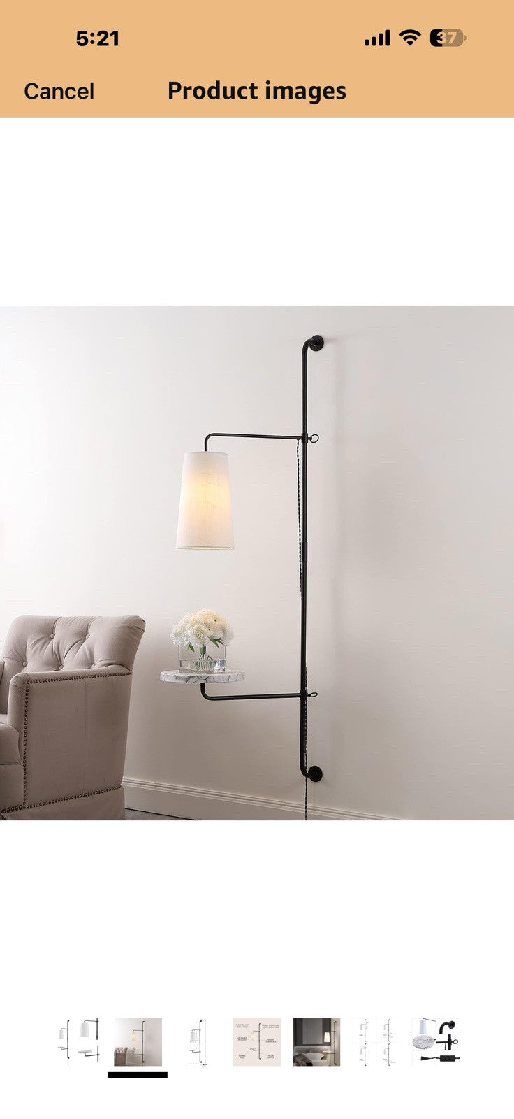JONATHAN Y JYL1304A Andre 11.5" 1-Light Contemporary Industrial Iron 