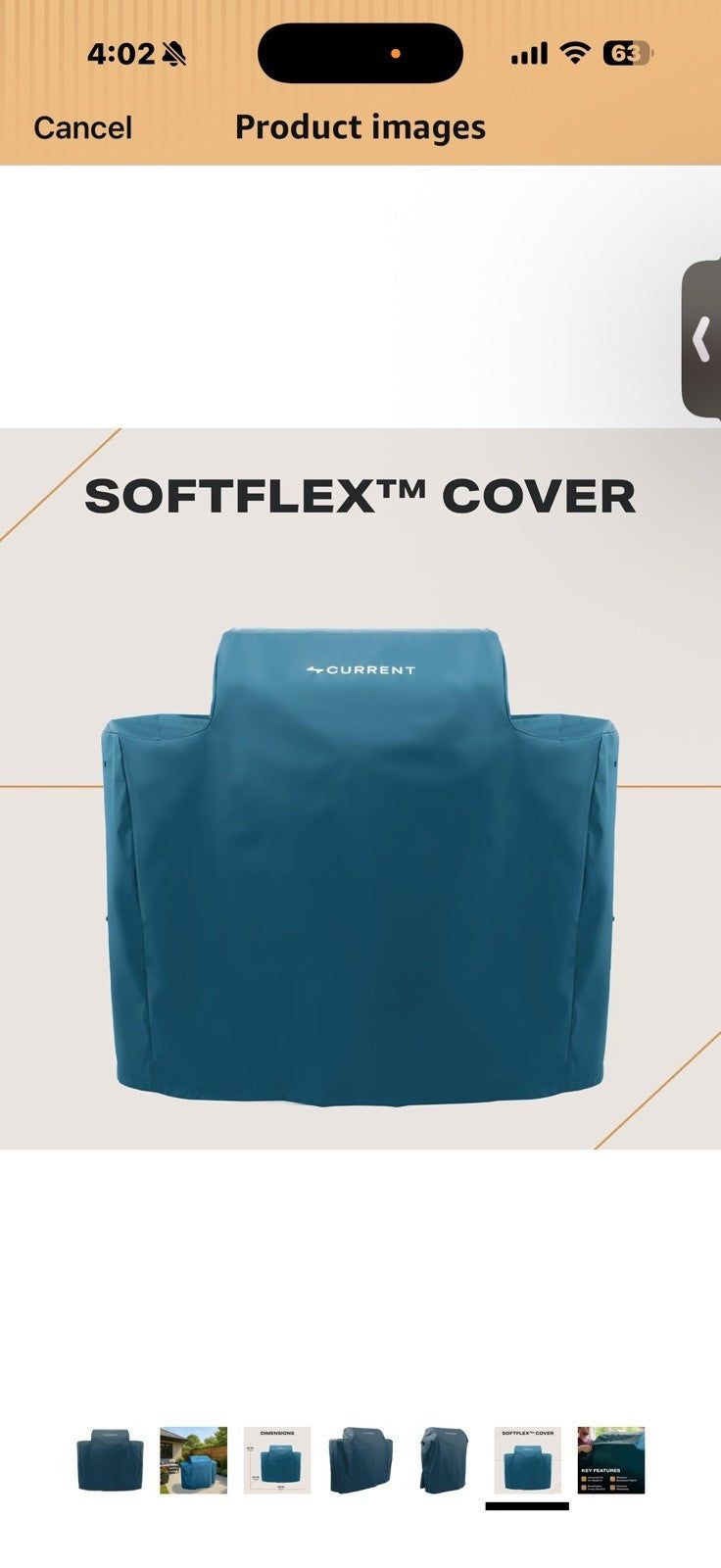 Current® SoftFlex Grill and Griddle Cover, Custom Sized to Fit Both Current