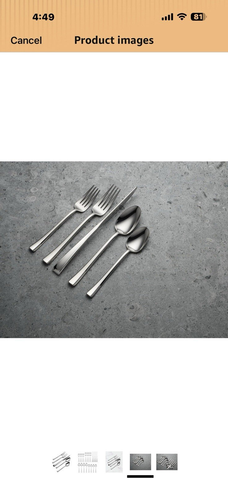 Oneida 898320 Maxine Mirror 20-Piece Flatware Set