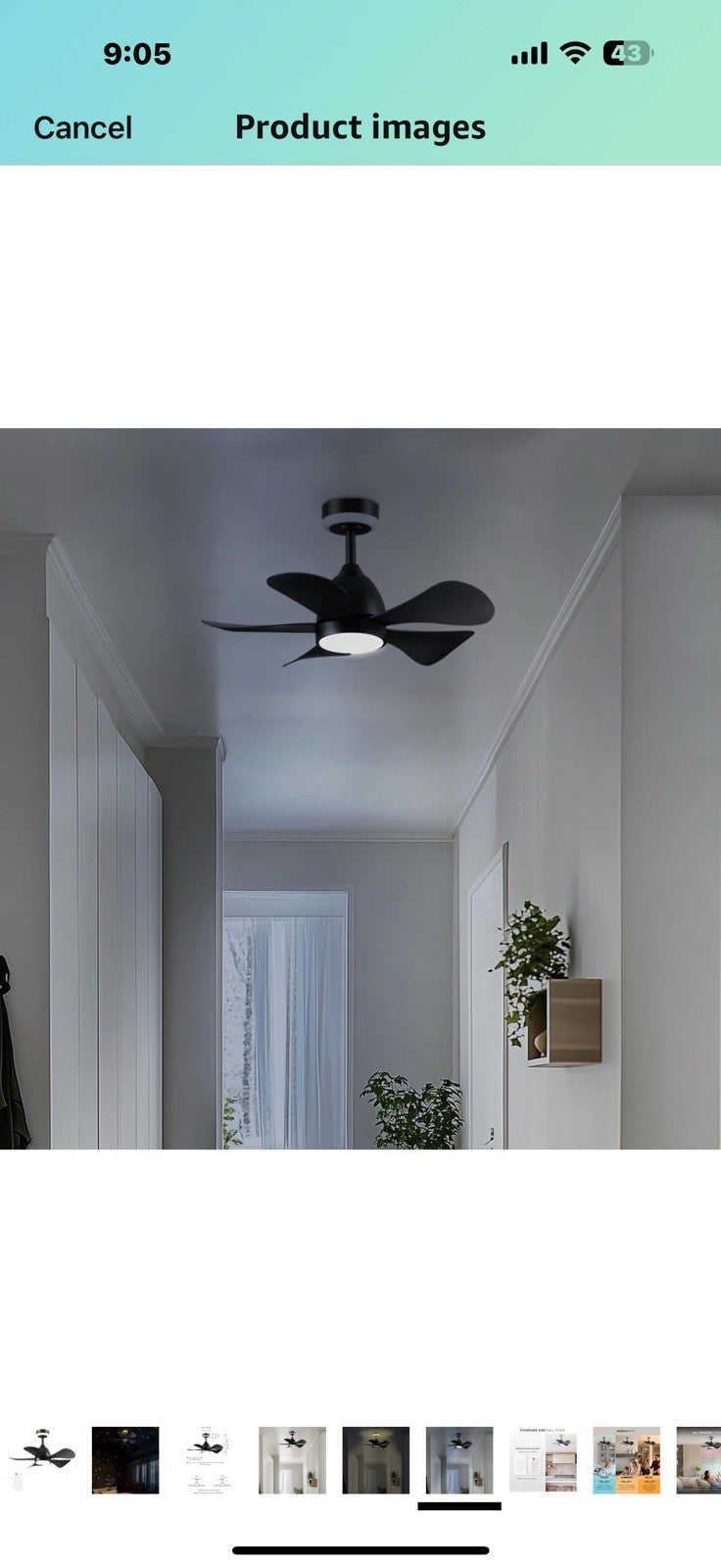 GLOBE Electric 37000106 30" Ceiling Fan with LED Light, Nightlight, Remote 