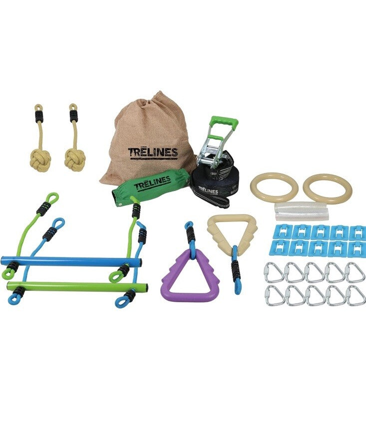 Trelines Ninja Warrior Obstacle Course for Kids, Most Attractive Lines 