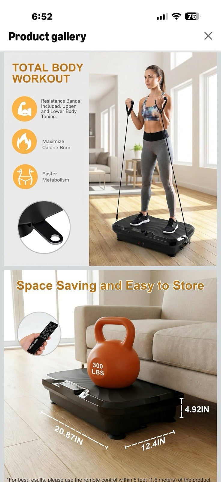 BARWING Vibration Plate Exercise Machine for Lymphatic Drainage Vibrating