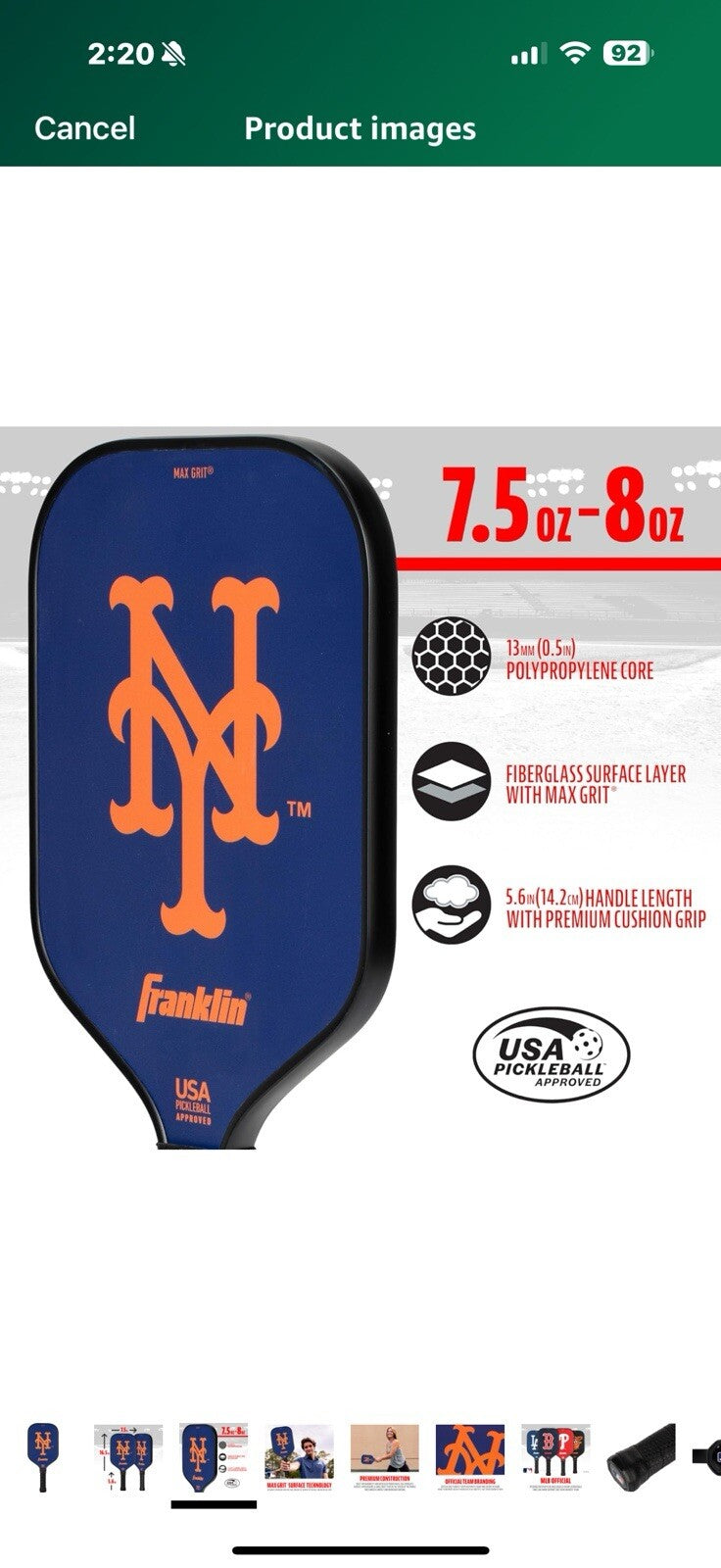 Franklin Sports MLB Team Pickleball Paddles - Official MLB Team Pickleball