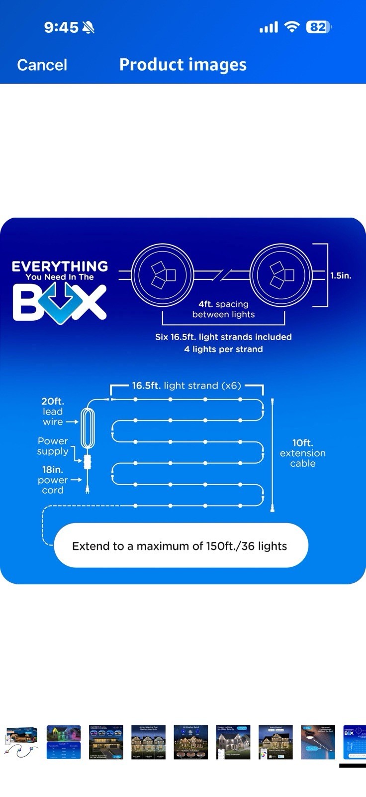 Enbrighten Vibe Eternity Accent Permanent Outdoor Lights for House,