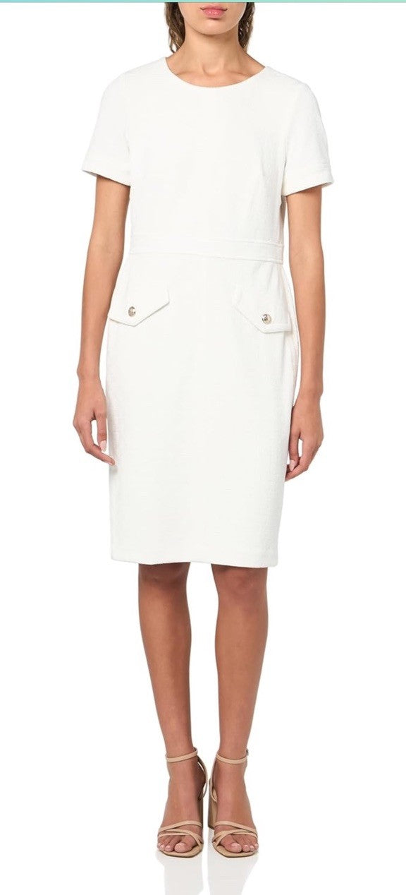 Tommy Hilfiger Women's Shortsleeved Everyday Flattering Sheath Dress Size 10