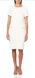 Tommy Hilfiger Women's Shortsleeved Everyday Flattering Sheath Dress Size 10