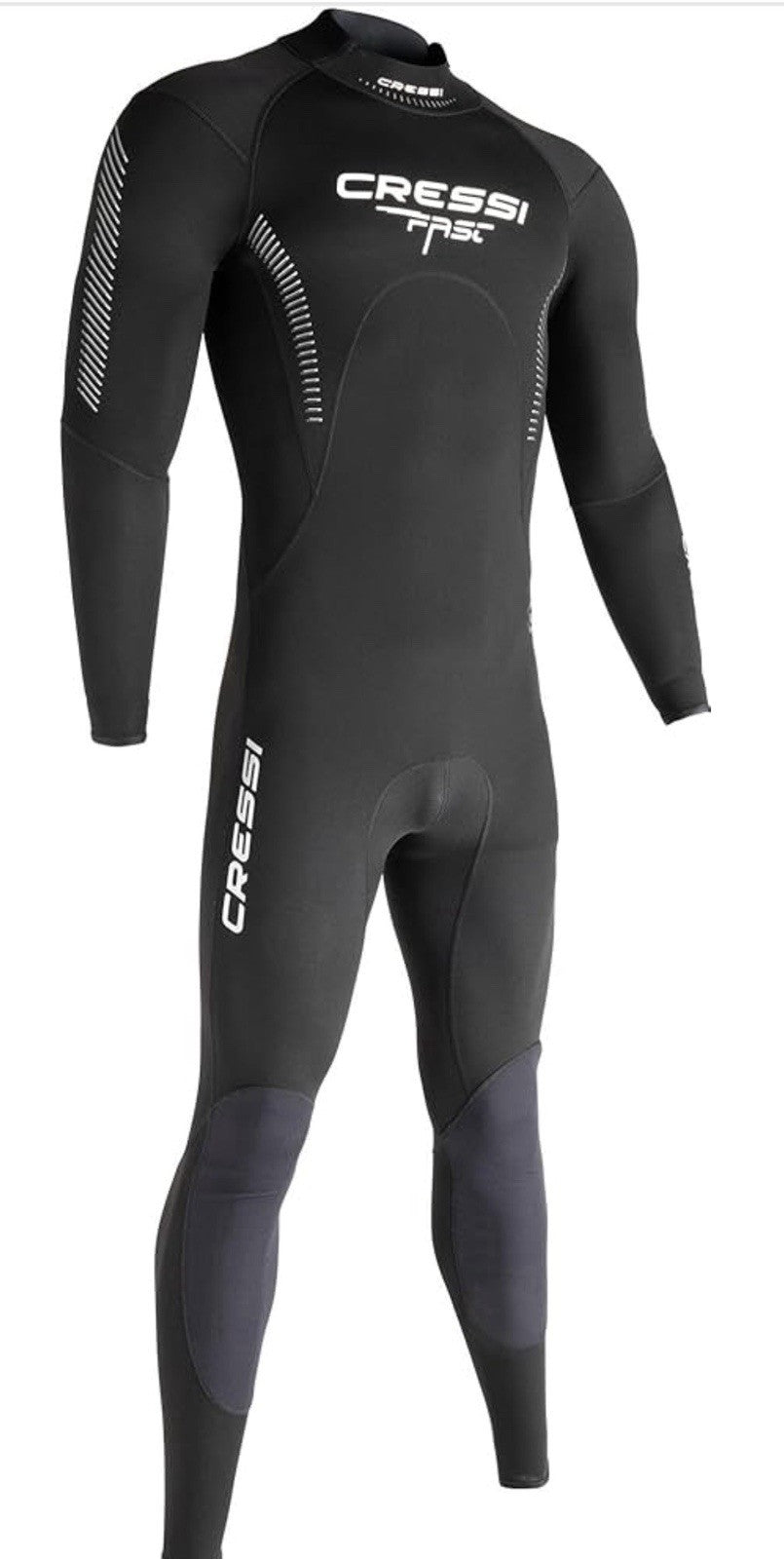 Cressi Men's 1 mm Back-Zip Neoprene Wetsuit for Scuba Diving - Pre-Shaped