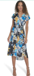 Calvin Klein Women's Floral Casual Career Event Dress Size 10 