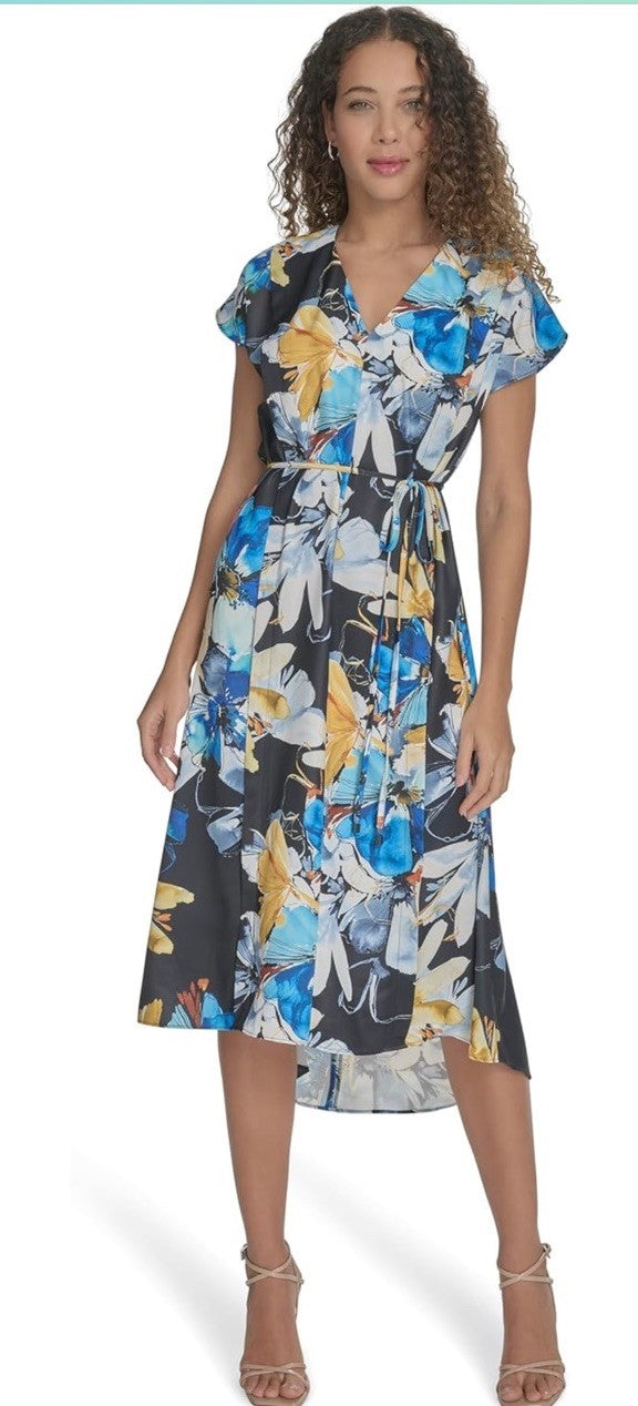 Calvin Klein Women's Floral Casual Career Event Dress Size 10 
