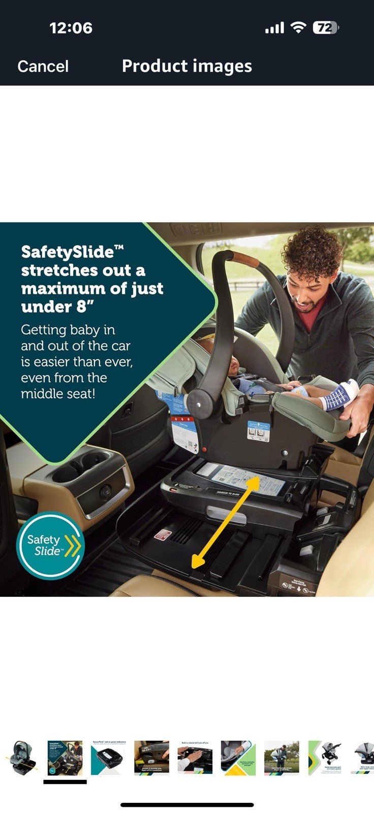 Safety 1st® onBoard™ Slide DLX Infant Car Seat w/SafetySlide™ Base, 
