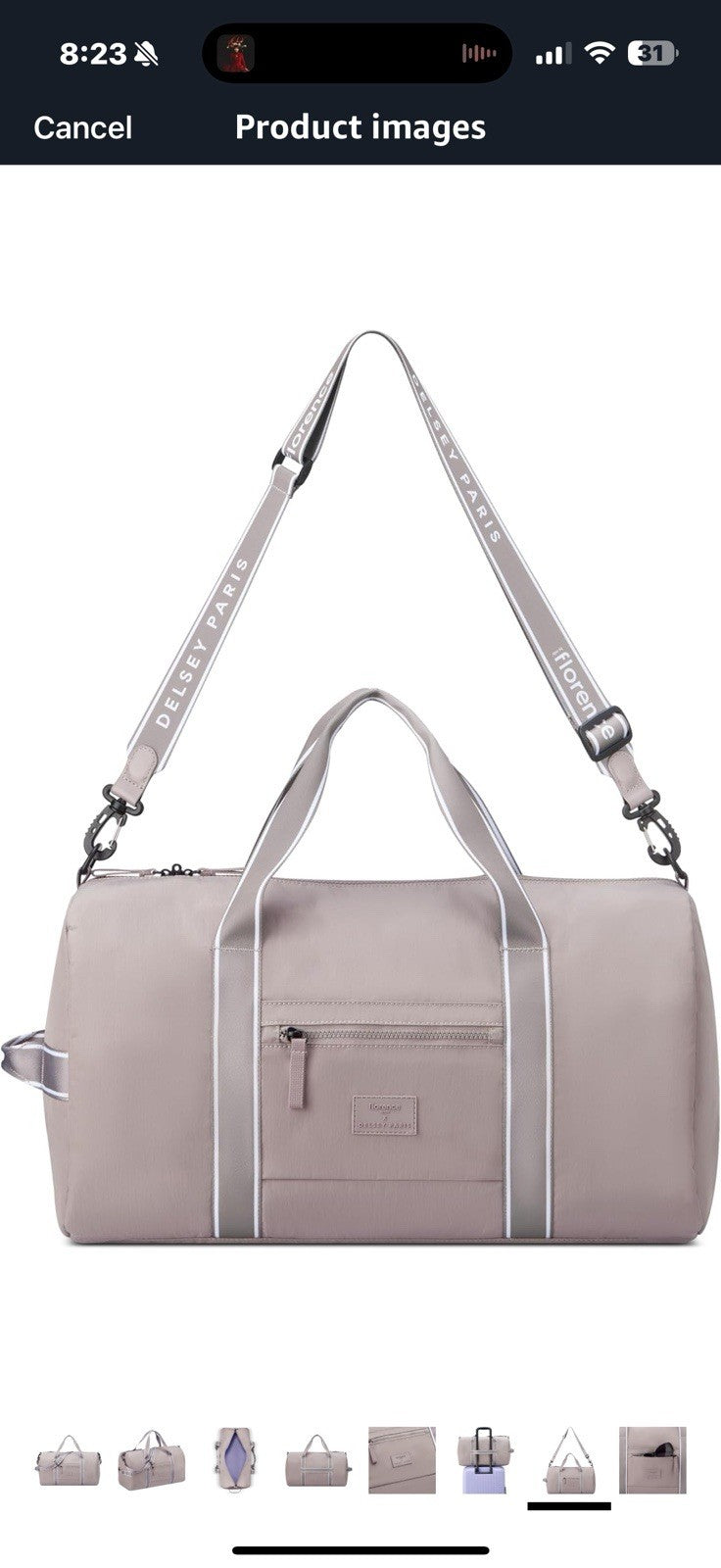florence by mills Sweet Escape Carry-On Duffle Bag